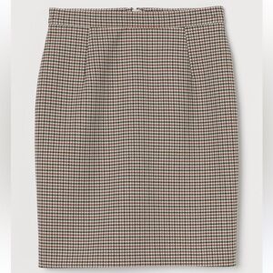 H&M high waisted houndstooth pencil skirt